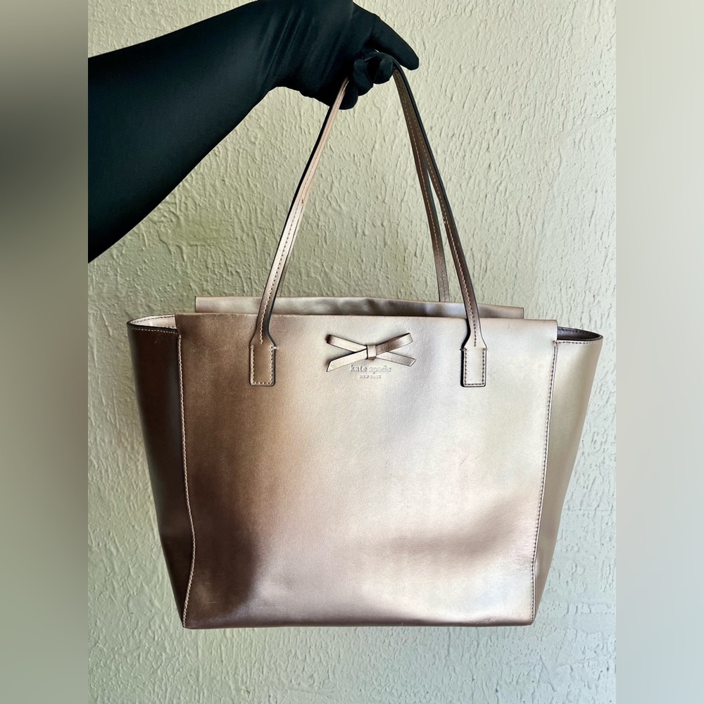 Kate Spade New York Metallic Sawyer Street Taden Tote - Picture 3 of 11
